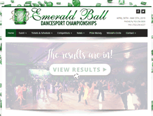 Tablet Screenshot of emeraldball.com